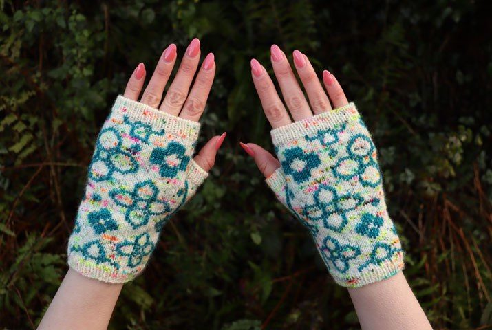All About the Flower Bed Mitts Pattern